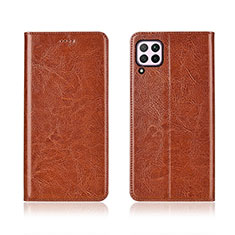 Coque Portefeuille Livre Cuir Etui Clapet T05 pour Huawei Nova 6 SE Orange