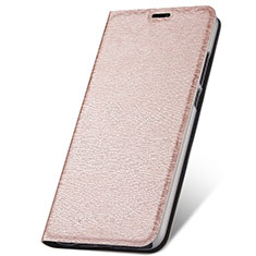 Coque Portefeuille Livre Cuir Etui Clapet T05 pour Huawei P30 Lite XL Or Rose