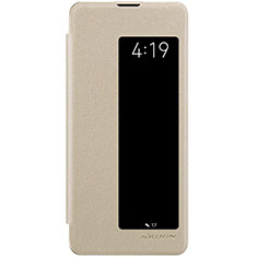 Coque Portefeuille Livre Cuir Etui Clapet T05 pour Huawei P30 Pro Or