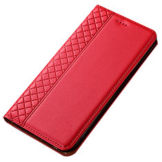 Coque Portefeuille Livre Cuir Etui Clapet T05 pour Samsung Galaxy A70S Rouge