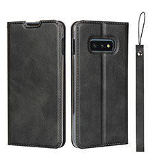 Coque Portefeuille Livre Cuir Etui Clapet T05 pour Samsung Galaxy S10e Noir