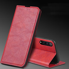 Coque Portefeuille Livre Cuir Etui Clapet T05 pour Xiaomi Mi A3 Rouge