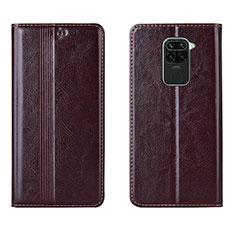 Coque Portefeuille Livre Cuir Etui Clapet T05 pour Xiaomi Redmi 10X 4G Marron