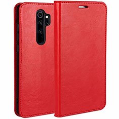 Coque Portefeuille Livre Cuir Etui Clapet T05 pour Xiaomi Redmi Note 8 Pro Rouge