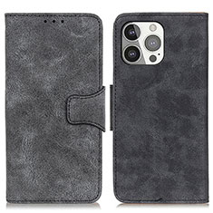 Coque Portefeuille Livre Cuir Etui Clapet T06 pour Apple iPhone 13 Pro Noir