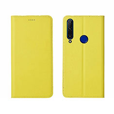 Coque Portefeuille Livre Cuir Etui Clapet T06 pour Huawei Honor 20E Jaune