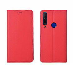 Coque Portefeuille Livre Cuir Etui Clapet T06 pour Huawei Honor 20E Rouge