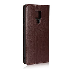 Coque Portefeuille Livre Cuir Etui Clapet T06 pour Huawei Mate 20 X 5G Marron