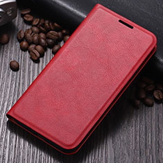 Coque Portefeuille Livre Cuir Etui Clapet T06 pour Huawei Nova 5i Rouge