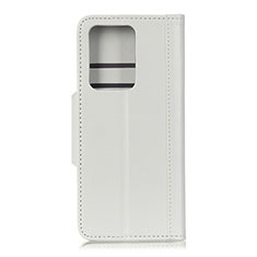 Coque Portefeuille Livre Cuir Etui Clapet T06 pour Huawei P40 Pro+ Plus Blanc