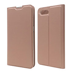 Coque Portefeuille Livre Cuir Etui Clapet T06 pour Oppo R15X Or Rose