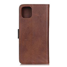 Coque Portefeuille Livre Cuir Etui Clapet T06 pour Xiaomi Mi 11 Lite 4G Marron