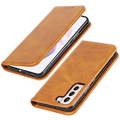 Coque Portefeuille Livre Cuir Etui Clapet T06D pour Samsung Galaxy S21 5G Kaki