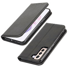 Coque Portefeuille Livre Cuir Etui Clapet T06D pour Samsung Galaxy S21 FE 5G Noir