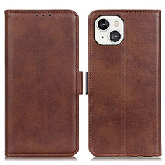 Coque Portefeuille Livre Cuir Etui Clapet T07 pour Apple iPhone 13 Marron