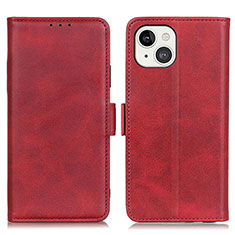 Coque Portefeuille Livre Cuir Etui Clapet T07 pour Apple iPhone 14 Plus Rouge