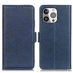 Coque Portefeuille Livre Cuir Etui Clapet T07 pour Apple iPhone 14 Pro Bleu