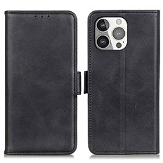 Coque Portefeuille Livre Cuir Etui Clapet T07 pour Apple iPhone 15 Pro Noir