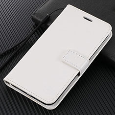 Coque Portefeuille Livre Cuir Etui Clapet T07 pour Huawei Honor View 30 Pro 5G Blanc