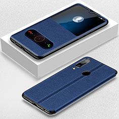 Coque Portefeuille Livre Cuir Etui Clapet T07 pour Huawei P Smart+ Plus (2019) Bleu