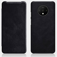 Coque Portefeuille Livre Cuir Etui Clapet T07 pour OnePlus 7T Noir