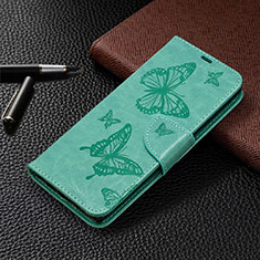 Coque Portefeuille Livre Cuir Etui Clapet T07 pour Samsung Galaxy Note 20 5G Vert