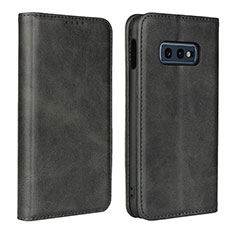 Coque Portefeuille Livre Cuir Etui Clapet T07 pour Samsung Galaxy S10e Noir