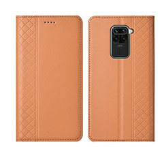 Coque Portefeuille Livre Cuir Etui Clapet T07 pour Xiaomi Redmi 10X 4G Orange