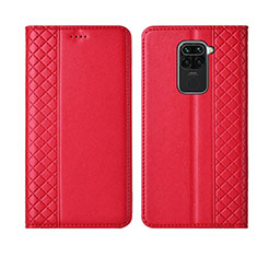 Coque Portefeuille Livre Cuir Etui Clapet T07 pour Xiaomi Redmi 10X 4G Rouge