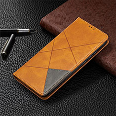 Coque Portefeuille Livre Cuir Etui Clapet T07 pour Xiaomi Redmi 9A Orange