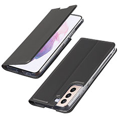 Coque Portefeuille Livre Cuir Etui Clapet T07D pour Samsung Galaxy S21 Plus 5G Noir