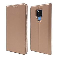 Coque Portefeuille Livre Cuir Etui Clapet T08 pour Huawei Mate 20 X 5G Or Rose