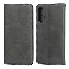 Coque Portefeuille Livre Cuir Etui Clapet T08 pour Huawei Nova 5 Pro Noir