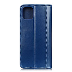 Coque Portefeuille Livre Cuir Etui Clapet T08 pour Xiaomi Mi 11 5G Bleu