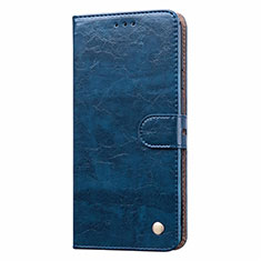 Coque Portefeuille Livre Cuir Etui Clapet T08 pour Xiaomi Redmi 10X 4G Bleu