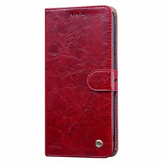 Coque Portefeuille Livre Cuir Etui Clapet T08 pour Xiaomi Redmi 10X 4G Rouge