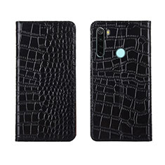 Coque Portefeuille Livre Cuir Etui Clapet T08 pour Xiaomi Redmi Note 8T Noir