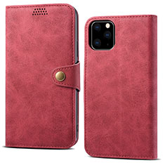 Coque Portefeuille Livre Cuir Etui Clapet T09 pour Apple iPhone 11 Pro Max Rouge