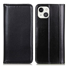 Coque Portefeuille Livre Cuir Etui Clapet T09 pour Apple iPhone 14 Noir