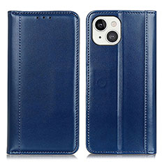 Coque Portefeuille Livre Cuir Etui Clapet T09 pour Apple iPhone 14 Plus Bleu