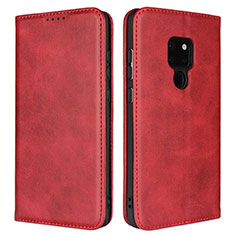 Coque Portefeuille Livre Cuir Etui Clapet T09 pour Huawei Mate 20 X 5G Rouge