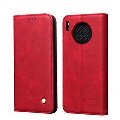 Coque Portefeuille Livre Cuir Etui Clapet T09 pour Huawei Mate 30E Pro 5G Rouge