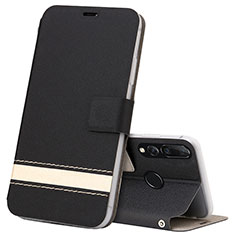 Coque Portefeuille Livre Cuir Etui Clapet T09 pour Huawei P Smart+ Plus (2019) Noir