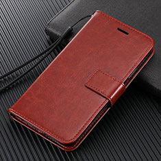 Coque Portefeuille Livre Cuir Etui Clapet T09 pour Oppo Find X2 Pro Marron