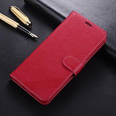 Coque Portefeuille Livre Cuir Etui Clapet T09 pour Oppo Find X2 Rouge