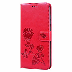 Coque Portefeuille Livre Cuir Etui Clapet T09 pour Xiaomi Redmi 10X 4G Rouge