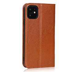 Coque Portefeuille Livre Cuir Etui Clapet T10 pour Apple iPhone 11 Orange