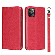 Coque Portefeuille Livre Cuir Etui Clapet T10 pour Apple iPhone 11 Pro Max Rouge