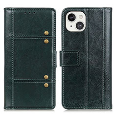 Coque Portefeuille Livre Cuir Etui Clapet T10 pour Apple iPhone 13 Vert