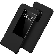 Coque Portefeuille Livre Cuir Etui Clapet T10 pour Huawei Mate 20 X 5G Noir